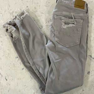 American Eagle Jeggings distressed